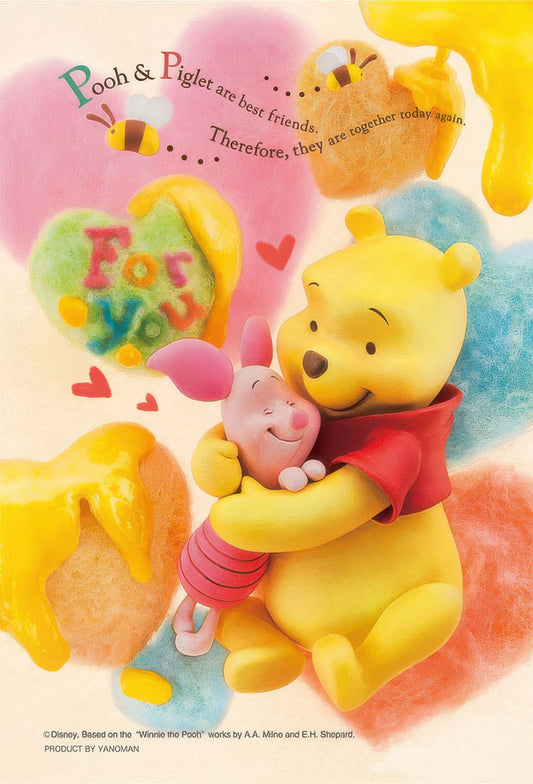 Yanoman 97-156　Winnie the Pooh • Best Friends　70 Pieces Crystal Jigsaw Puzzle