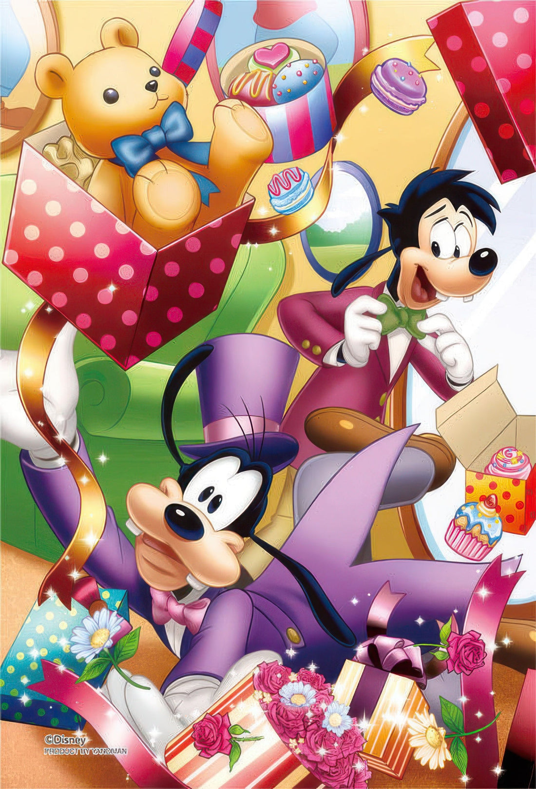 yanoman-97-166-goofy-in-a-hurry-70-pieces-crystal-jigsaw-puzzle