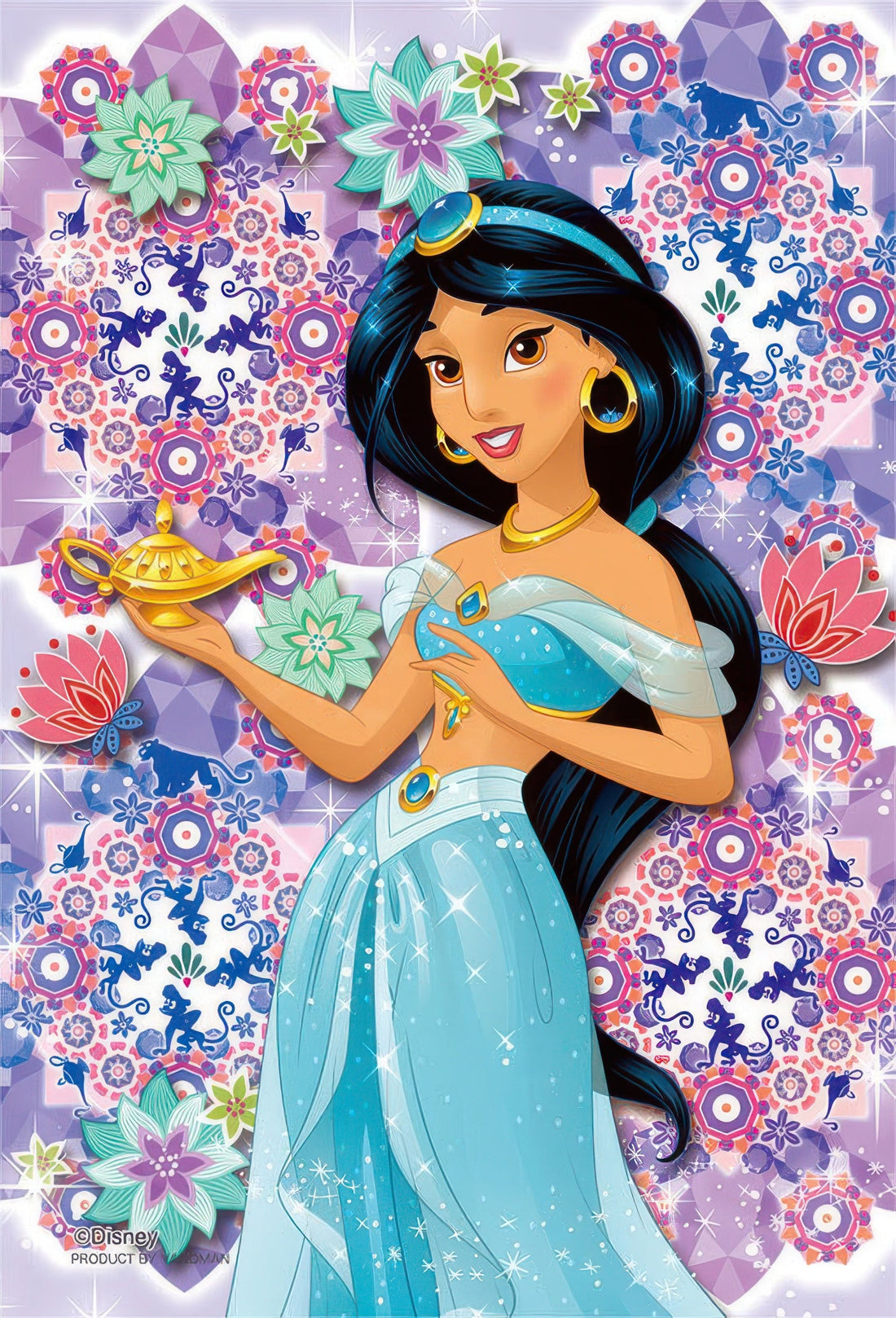 yanoman-97-179-crystal-tile---jasmine-70-pieces-jigsaw-puzzle