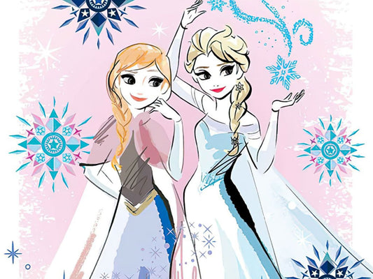 Yanoman • Frozen • KIRIART / Anna & Elsa　70 PCS　Crystal Jigsaw Puzzle