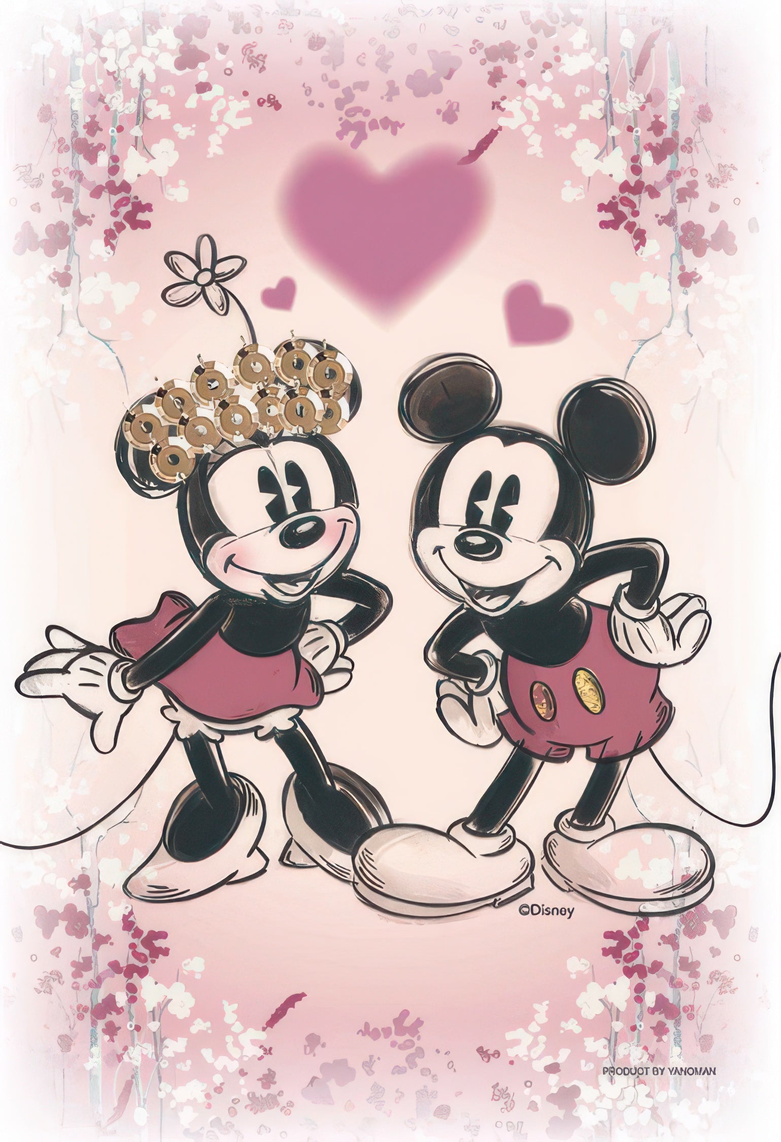 yanoman-97-188-mickey-friends-kiriart-mickey-minnie-70-pieces-crystal-jigsaw-puzzle