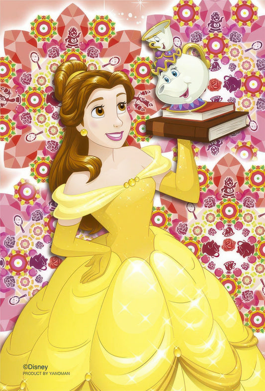 Yanoman 97-225　Beauty and the Beast • Crystal Tile / Belle　70 Pieces Crystal Jigsaw Puzzle