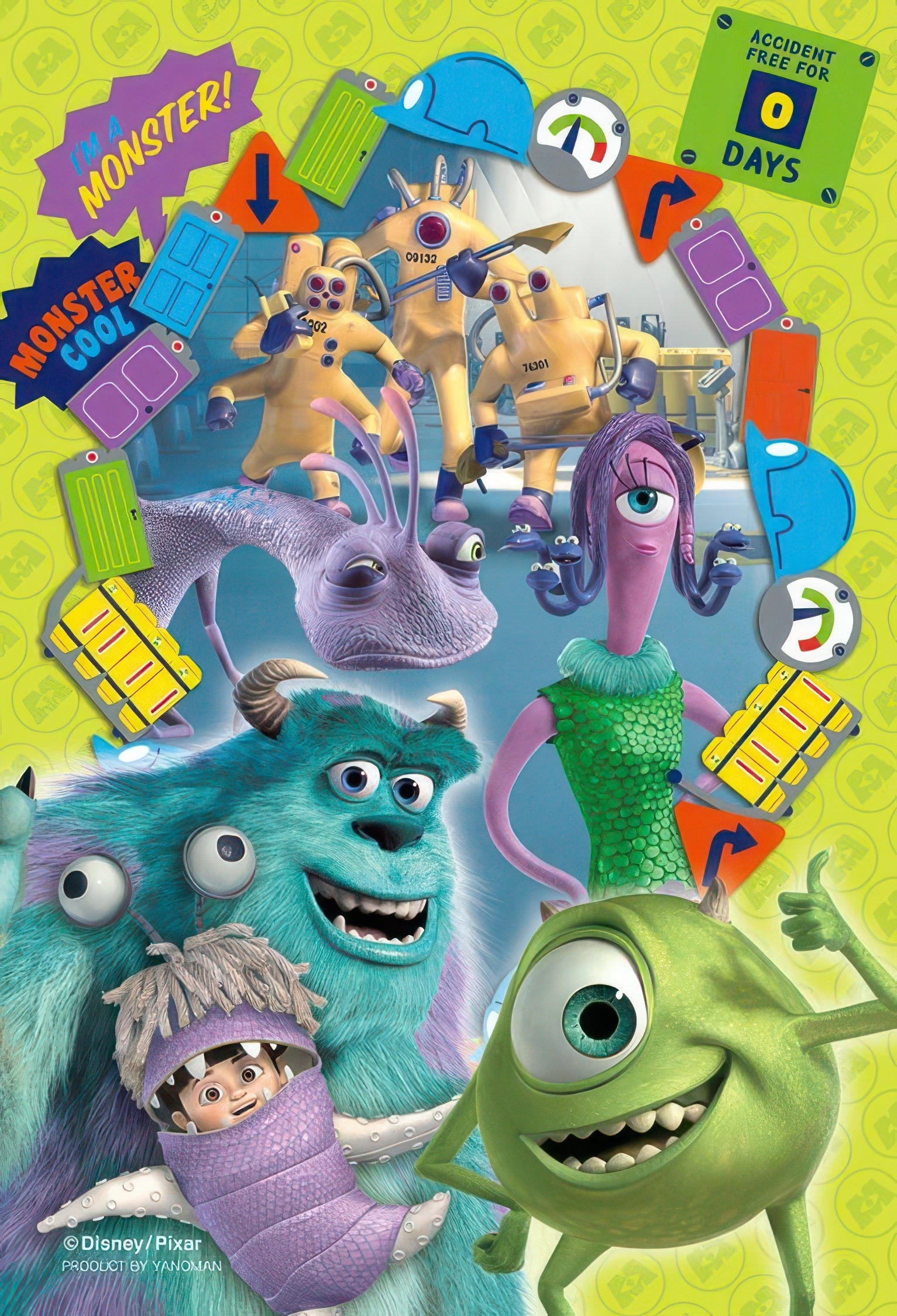 yanoman-97-265-monsters-inc-happiness-frame-monsters-inc-70-pieces-crystal-jigsaw-puzzle