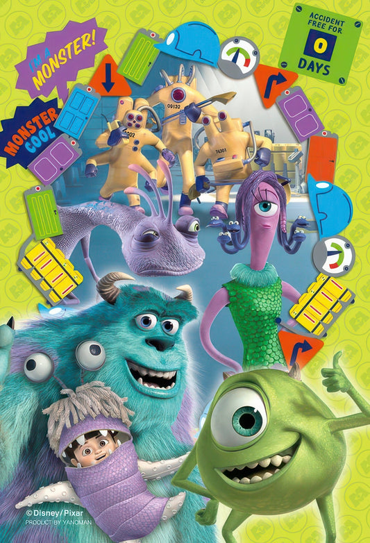 Yanoman 97-265　Monsters Inc. • Happiness Frame / Monsters, Inc.　70 Pieces Crystal Jigsaw Puzzle