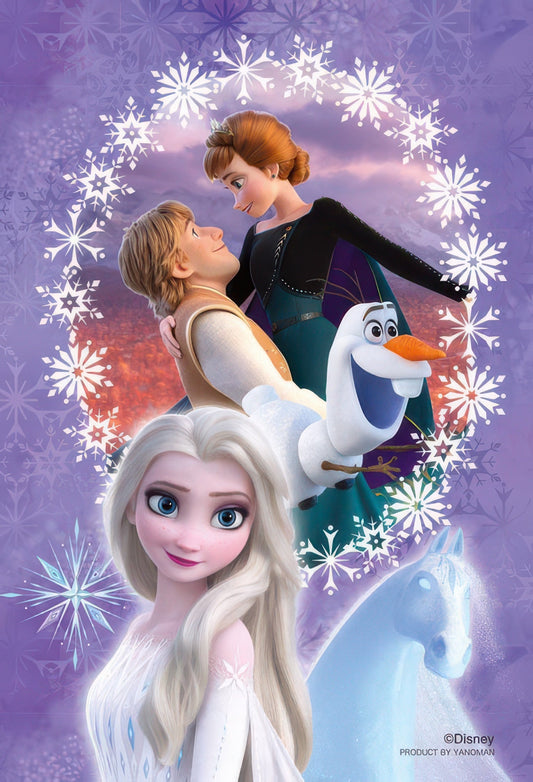 Yanoman 97-267　Frozen • Happiness Frame / Elsa　70 Pieces Crystal Jigsaw Puzzle