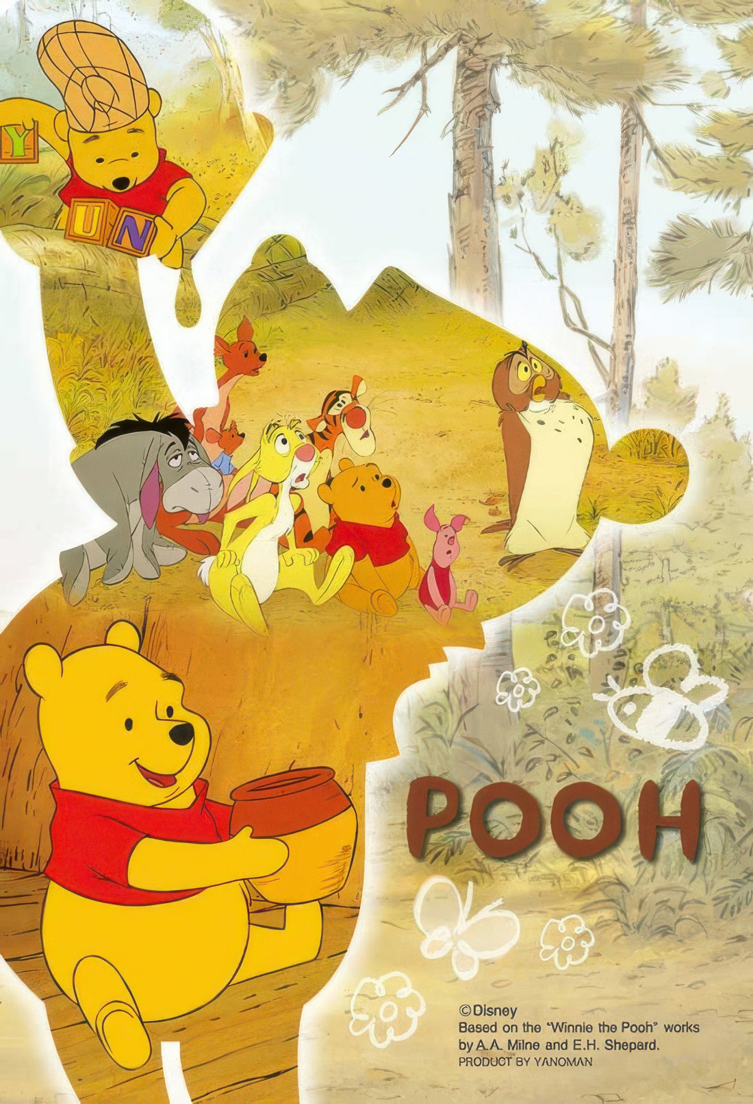 yanoman-97-280-winnie-the-pooh-silhouette-memory-pooh-70-pieces-crystal-jigsaw-puzzle