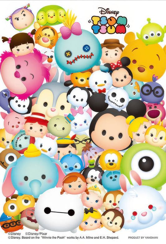 Yanoman 97-74　Tsum Tsum • Lots　70 Pieces Crystal Jigsaw Puzzle