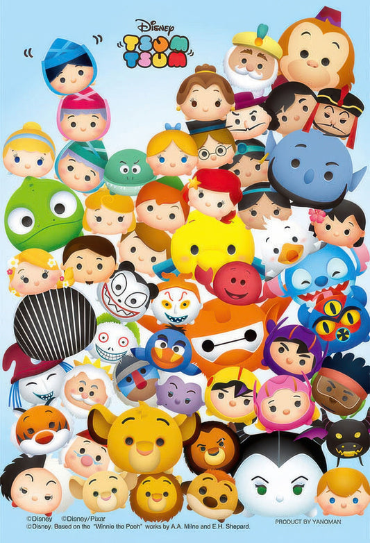 Yanoman 97-93　Tsum Tsum • Lots 2　70 Pieces Crystal Jigsaw Puzzle