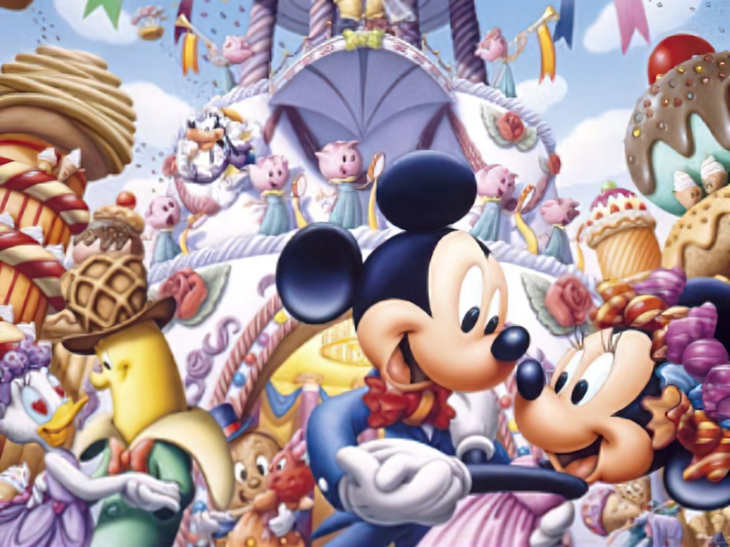 Yanoman • Mickey Mouse • Dance Party　204 PCS　Jigsaw Puzzle