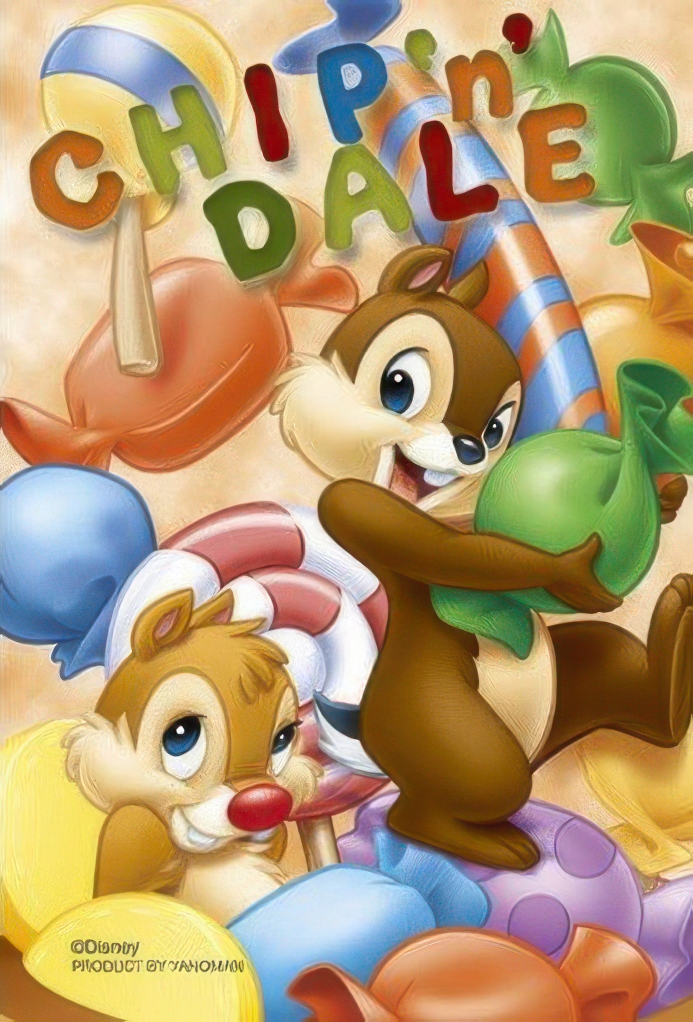 yanoman-98-330-chip-dale-candy-pot-204-pieces-jigsaw-puzzle