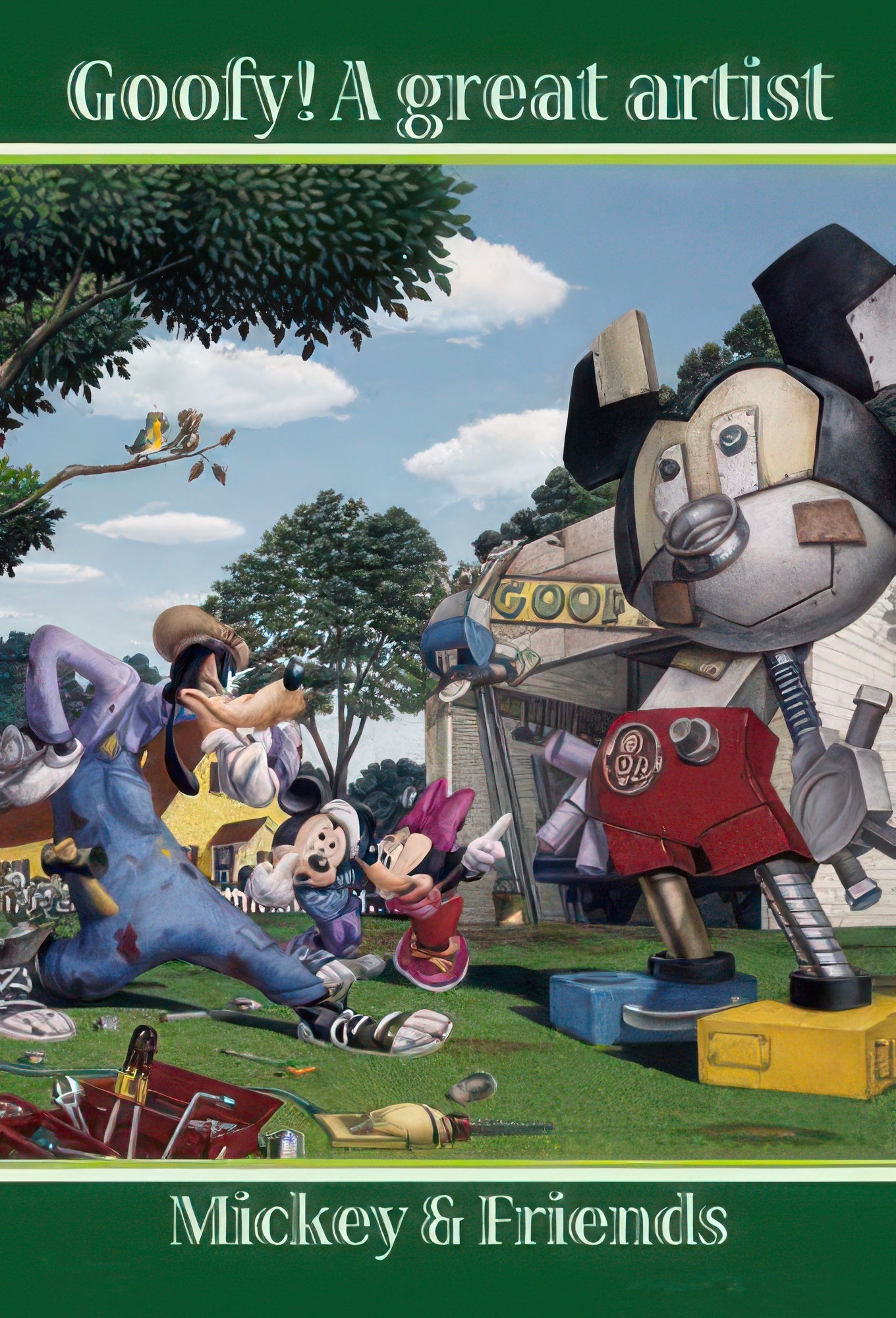 yanoman-98-442-mickey-friends-great-artist-goofy-204-pieces-jigsaw-puzzle