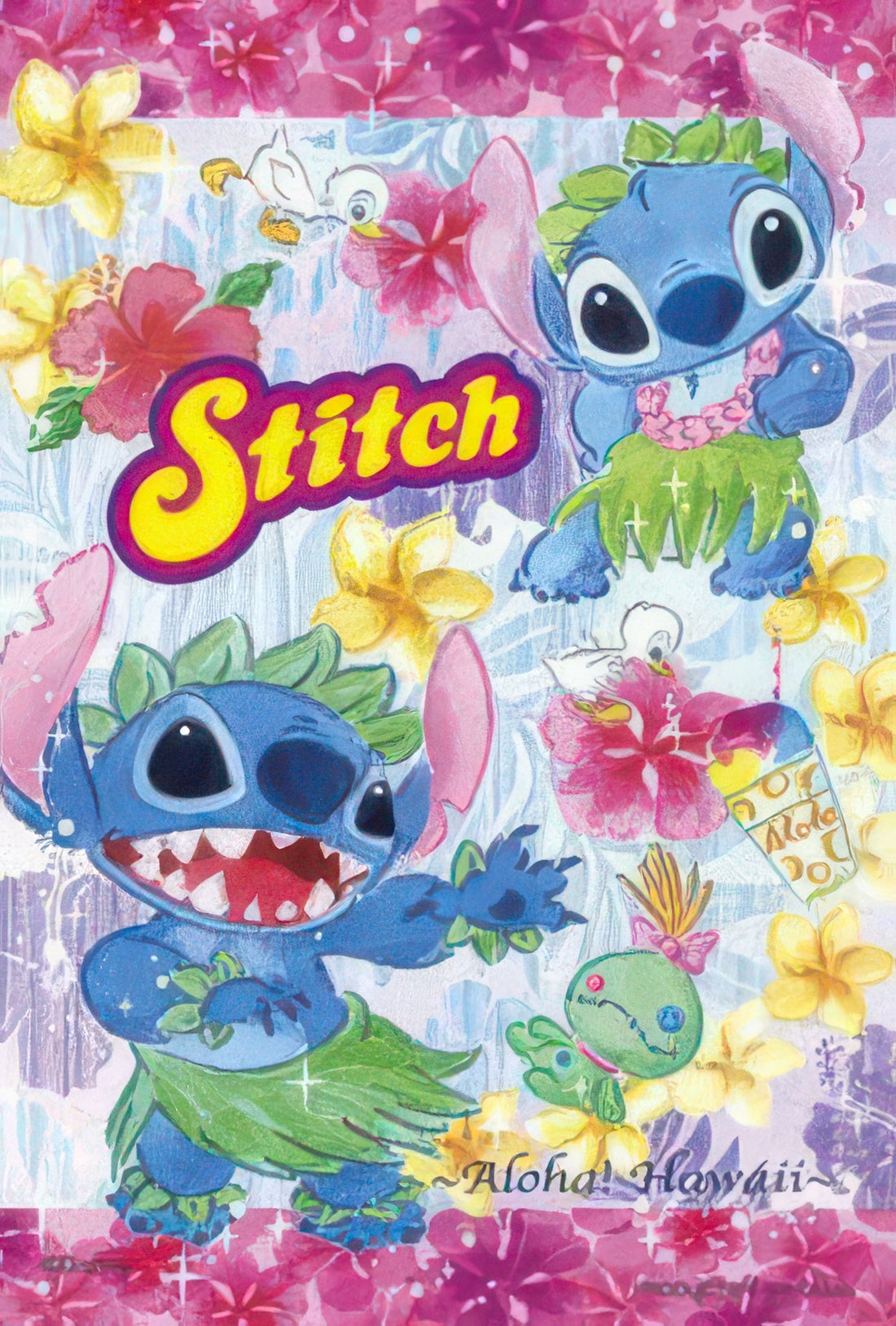 yanoman-98-448-aloha!-hawaii-(stitch)-204-pieces-jigsaw-puzzle