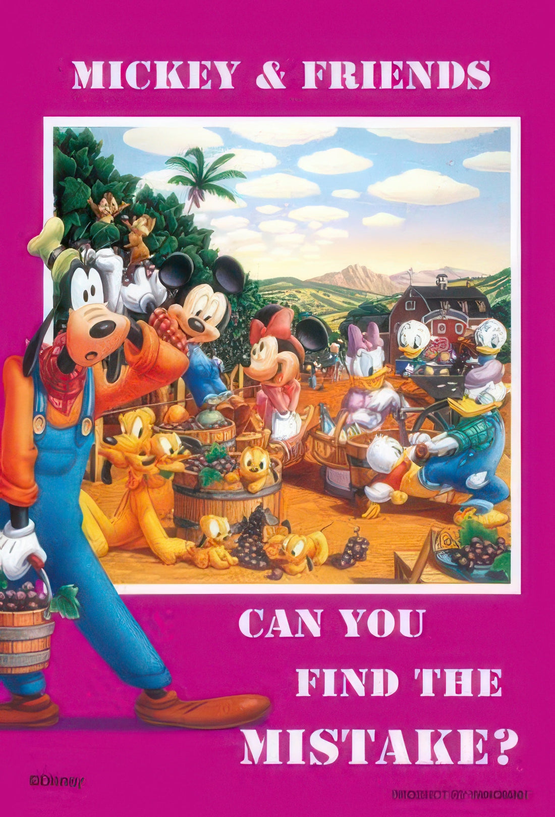 yanoman-98-479-mickey-friends-grape-picking-204-pieces-jigsaw-puzzle