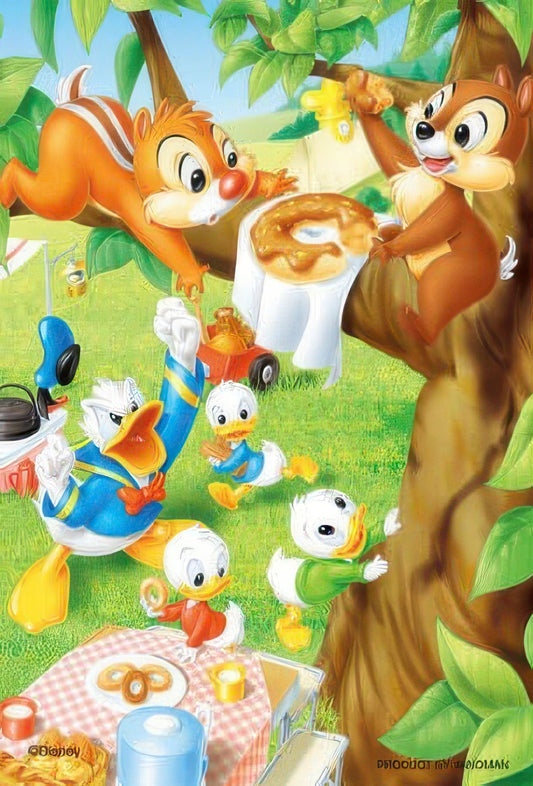 Yanoman 98-485　Chip & Dale • Donut Thief?　204 Pieces Jigsaw Puzzle