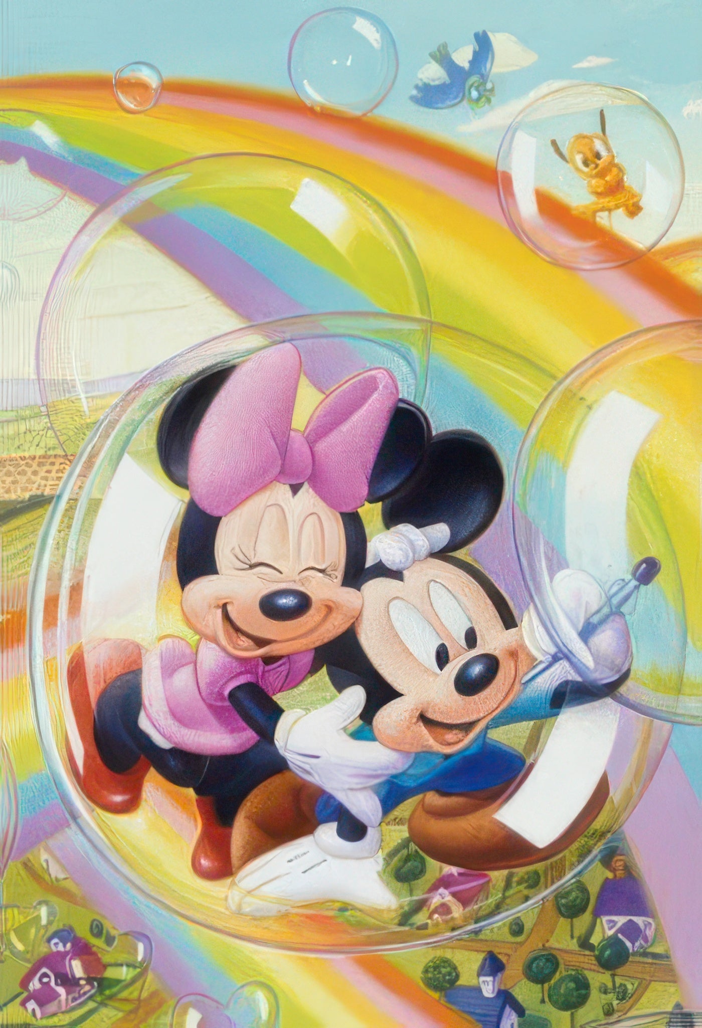 yanoman-98-488-mickey-friends-rainbow-flight-204-pieces-jigsaw-puzzle