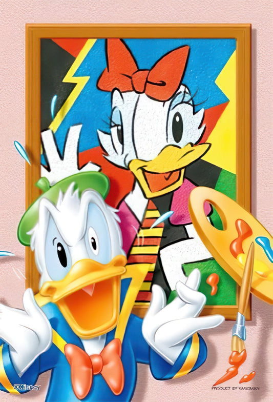 Yanoman 98-550　Mickey & Friends • Donald Dear Daisy　204 Pieces Jigsaw Puzzle