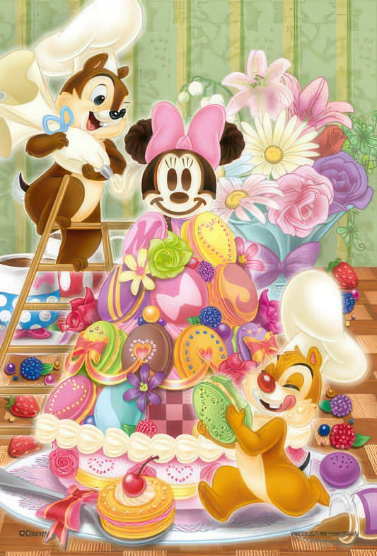 Yanoman 98-578　Chip & Dale • Delicious Macaron Tree　204 Pieces Jigsaw Puzzle