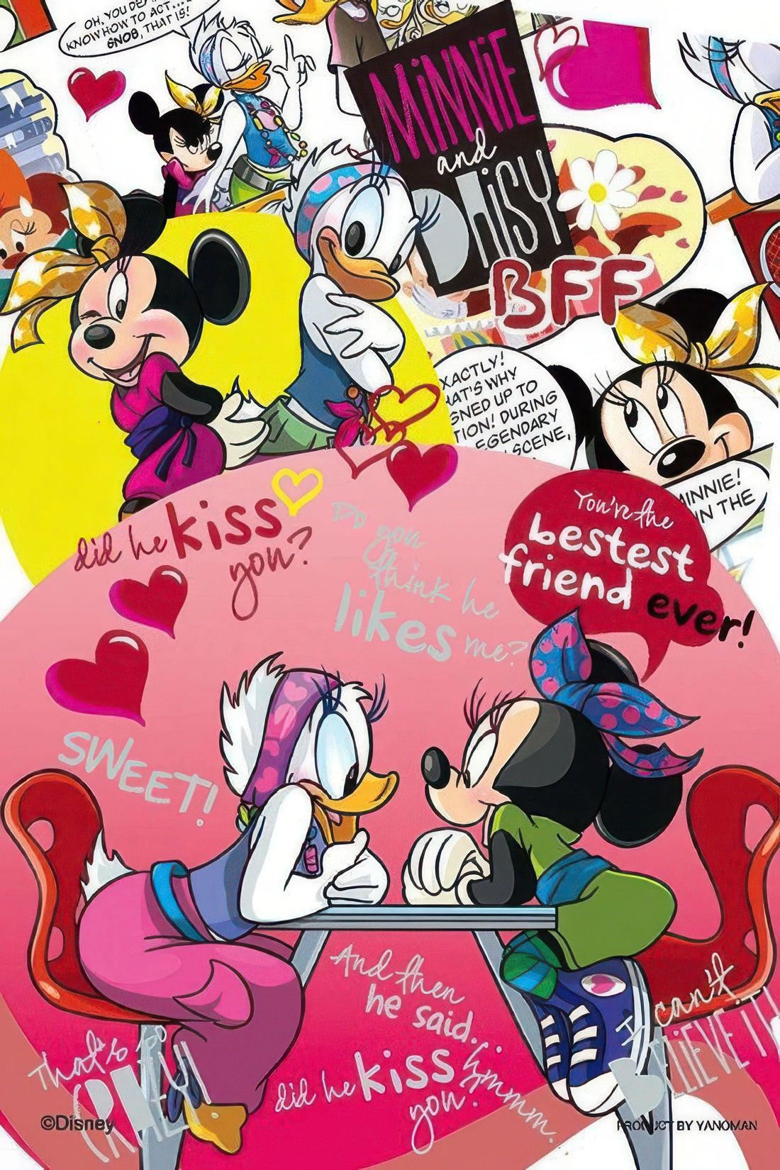 yanoman-98-593-mickey-friends-girls-talk-204-pieces-jigsaw-puzzle