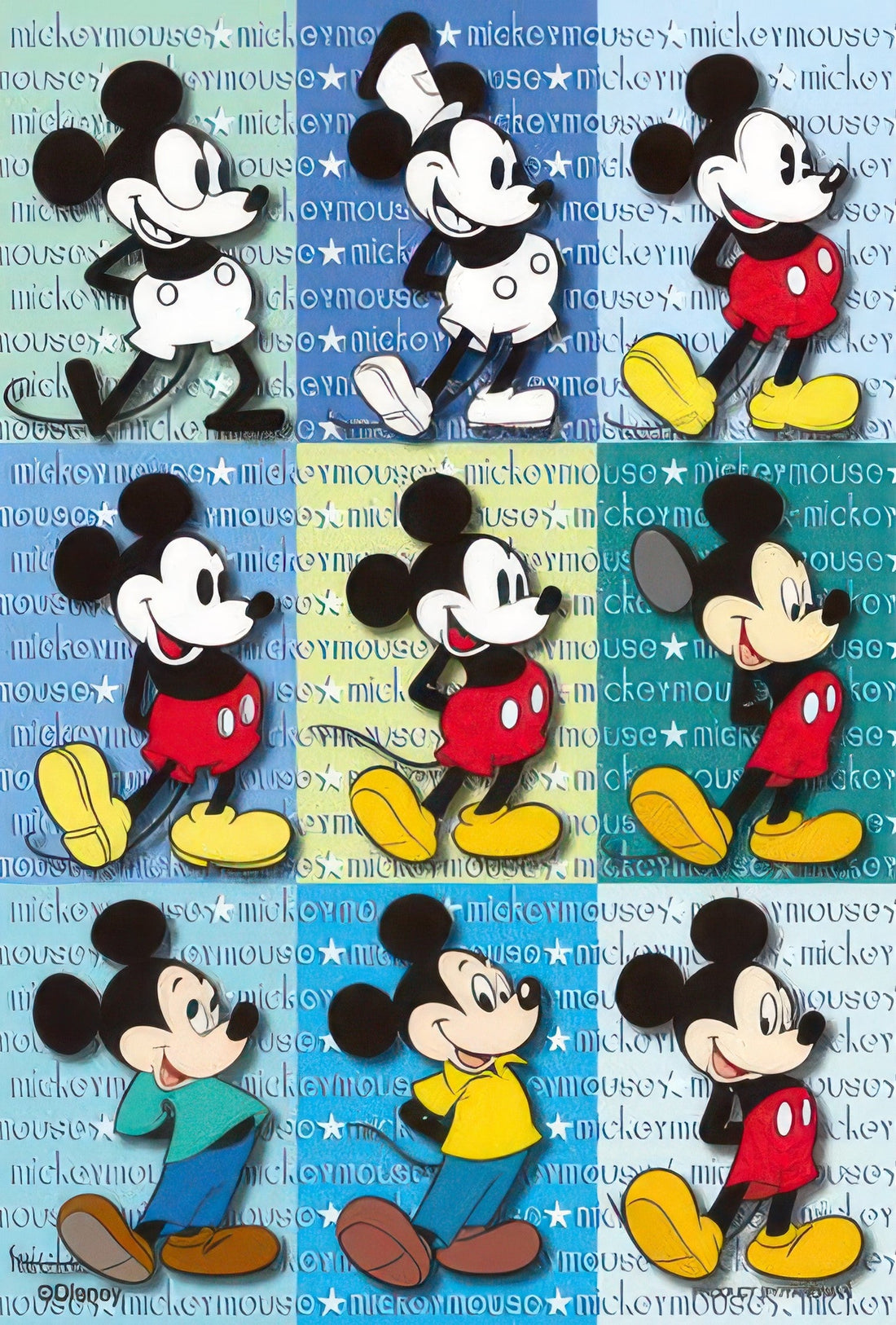 yanoman-98-600-mickey-mouse-generations-204-pieces-jigsaw-puzzle