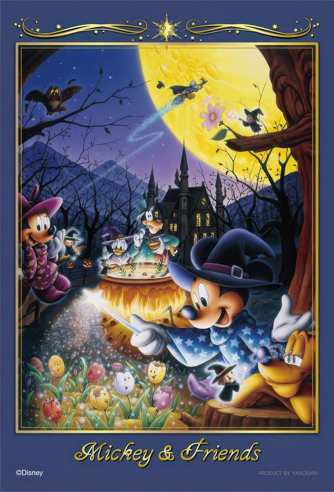 yanoman-98-623-mickey-friends-magical-night-204-pieces-jigsaw-puzzle