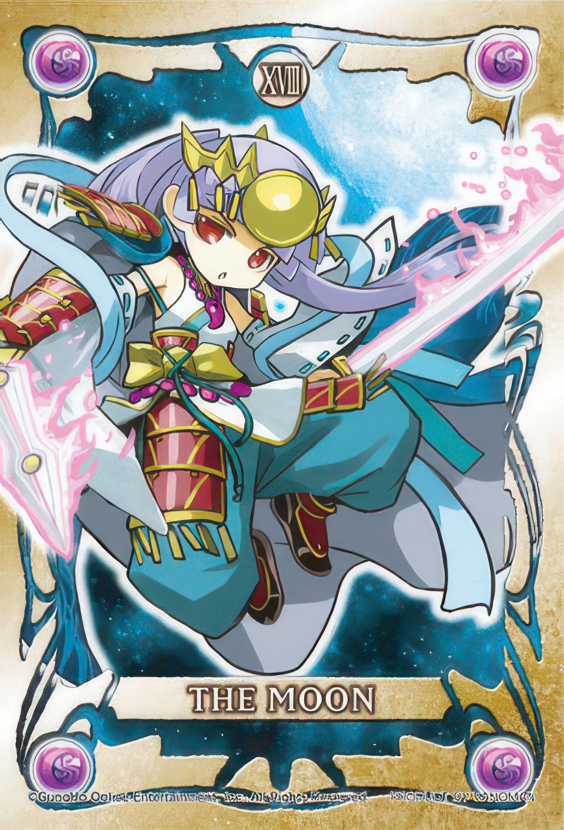 yanoman-99-322-puzzle-dragons-tarot-the-moon-99-pieces-jigsaw-puzzle