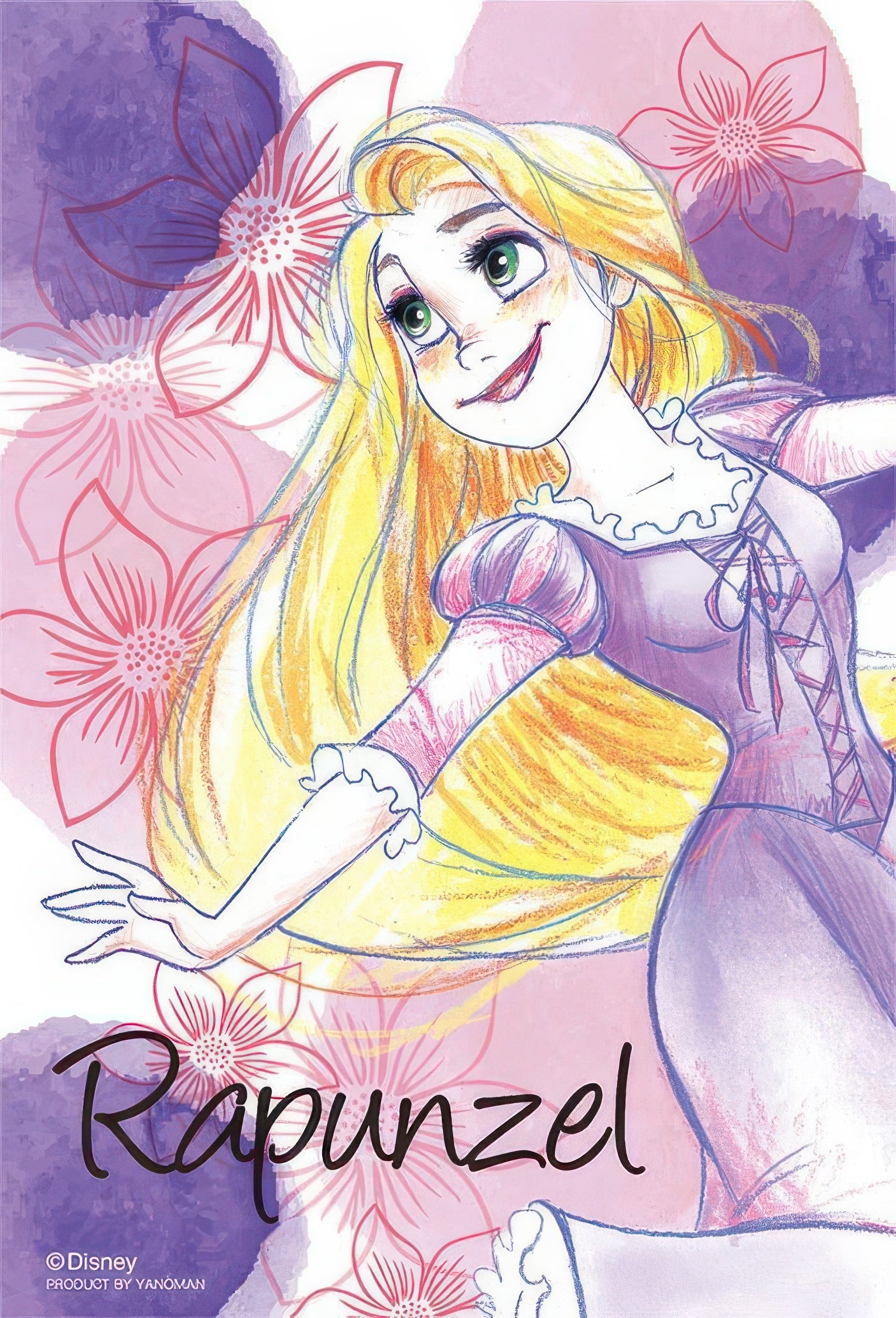 yanoman-99-413-tangled-smile-rapunzel-99-pieces-jigsaw-puzzle