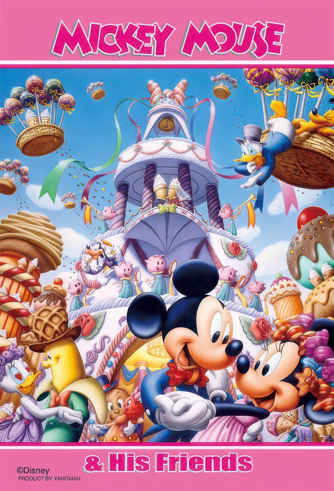 yanoman-99-438-mickey-mouse-dance-party-99-pieces-jigsaw-puzzle